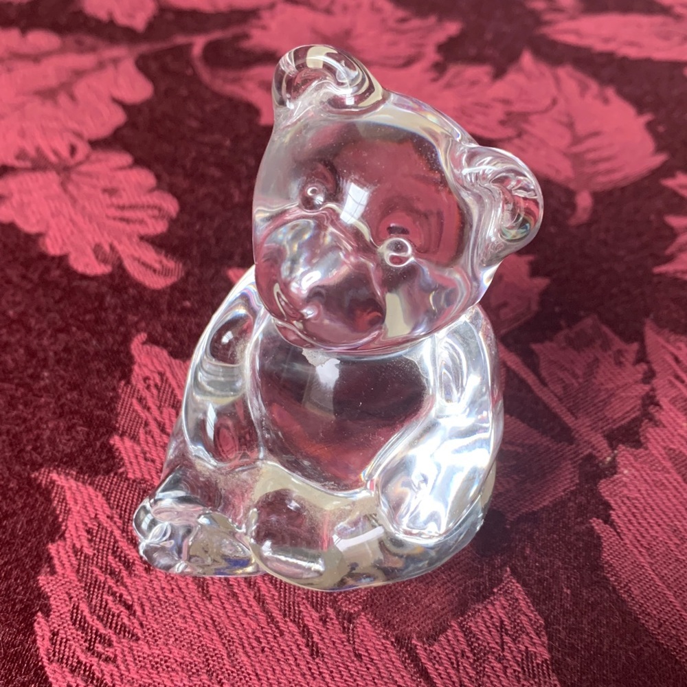 Princess House Crystal Bear Figurine West Germany 3.5” tall